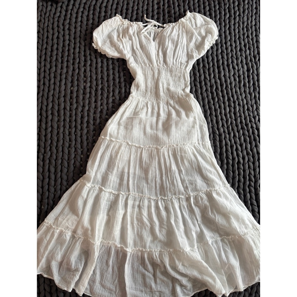 Cotton White Maxi Dress
